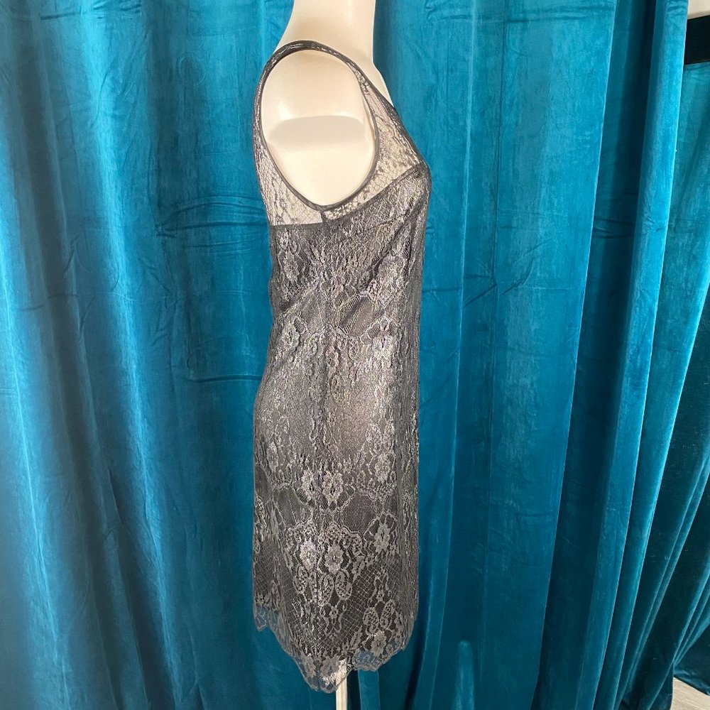 A/X Armani Exchange Lace Mini Dress Black - Picture 7 of 11